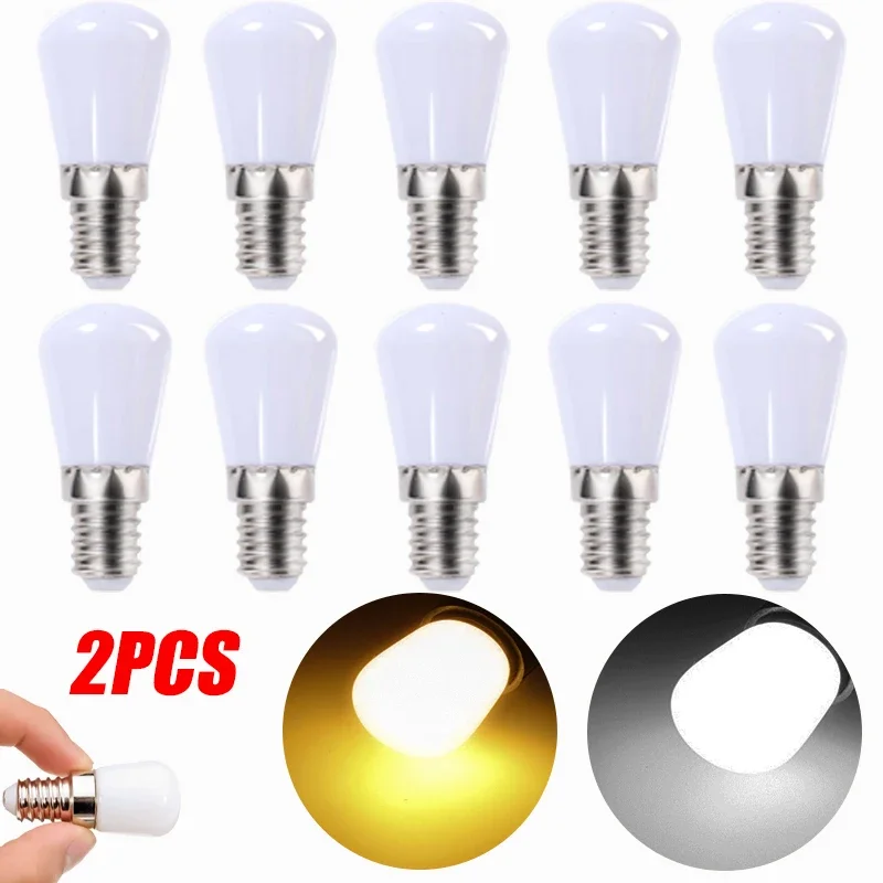 1/2ks LED žiarovka LED žiarovka chladnička žiarovky E12 220V pre chladničku Mraziteľná skrinka Vnútorná Luminus osvetlenie Luminus