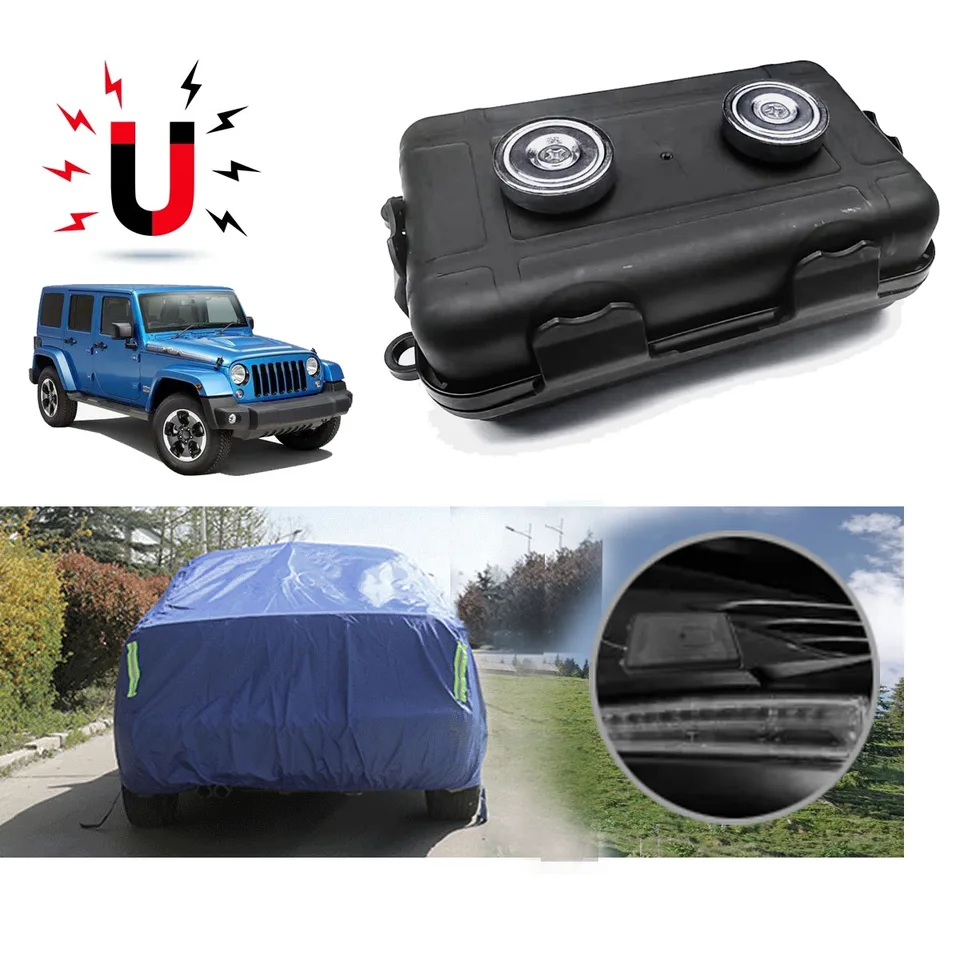 1/2ks Magnetický držiak na kľúče pod automobilom skryť kľúče Kľúčovodotesný kľúč HIDER Rustproof Multifunctional Box Pre náhradný kláves GPS lokalizátor