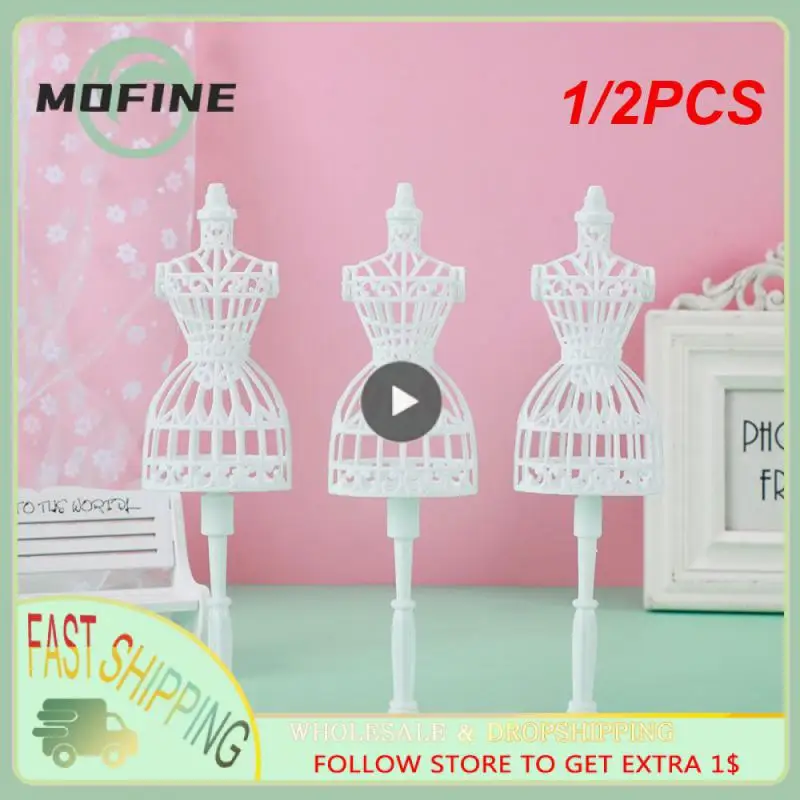 1/2ks manekýnske mini šaty stojan modelu Model kreatívne duté príslušenstvo zobrazenie šaty miniatúrne výrobky