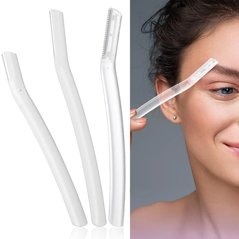 1/2ks obočie Trimmer Blade Holia prenosné tvár Razor Eye Brow Epilation Epilation Epilation Epilation Ructery Cutters Bezpečnosť Razor Woman make -up nástroj