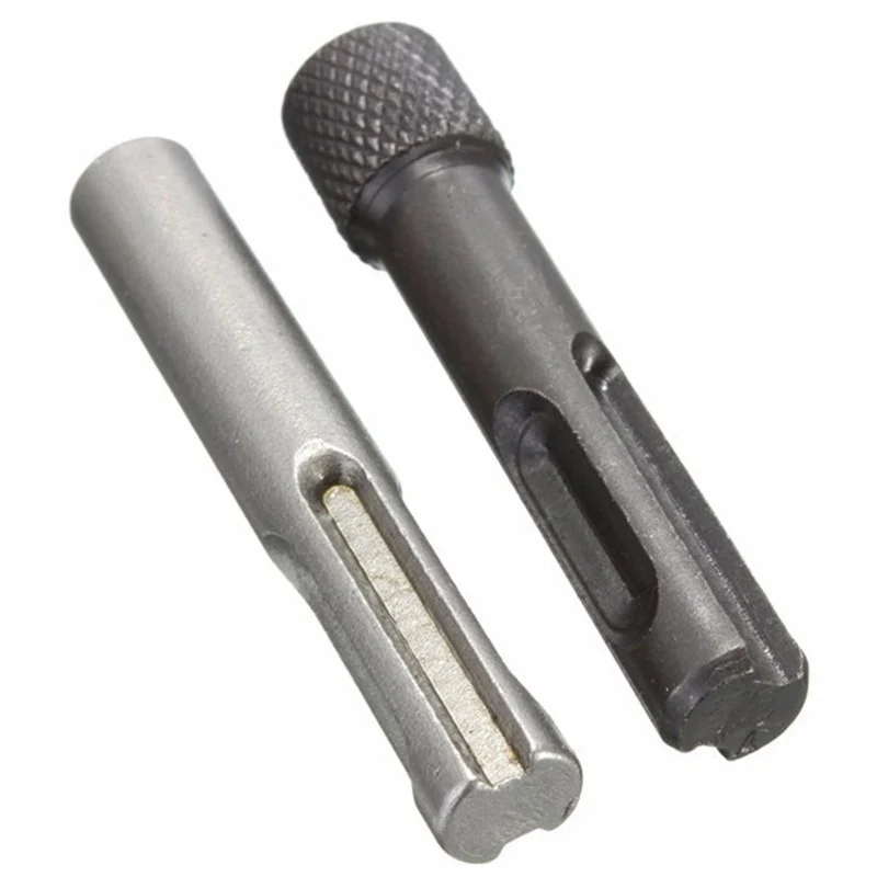 1/2ks SDS Socket Adapter 1/4 Hex Drsker Drrill Bits Bits Bits Adaptér prevodník 60,6x10 mm pre kladivové vŕtacie bity