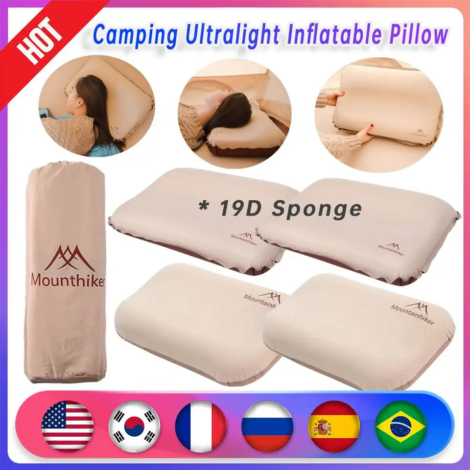 1-2ks ultralight nafukovacie vankúš High Rebound Outdoor Sleeping Vankúš Prenosný samoliečkový vankúš pre kanceláriu automobilu