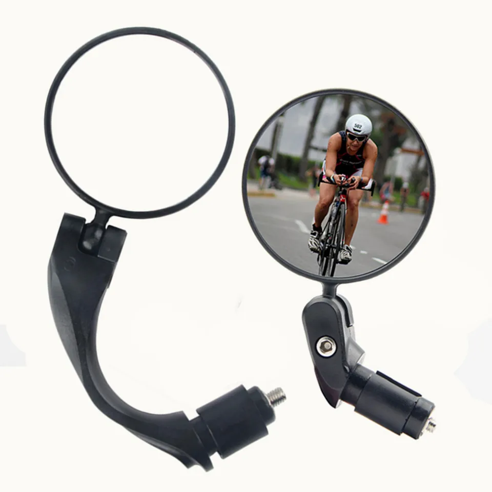 1/2ks Univerzálne spätné zrkadlo Spätné bicykle nastaviteľné otočené širokouhlý cyklistický riadidla zadných výhľadov pre MTB Road Bike Accessories