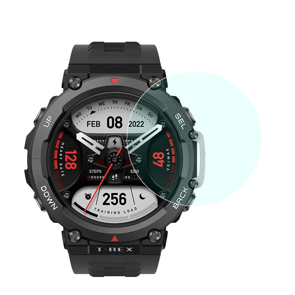 1/3/5ks hodinky Temperované náhradné príslušenstvo 9H Temperované sklenené chránič obrazovky All-Inclusive pre AmazFit T-Rex 2 A2169