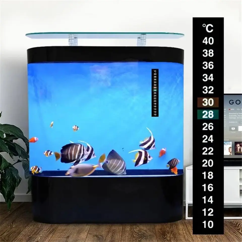 1/3/5ks Multifunkčné digitálne nálepky na teplotu kvapalných kryštálov Akvárium Termometer Fishbowl Príslušenstvo Temp