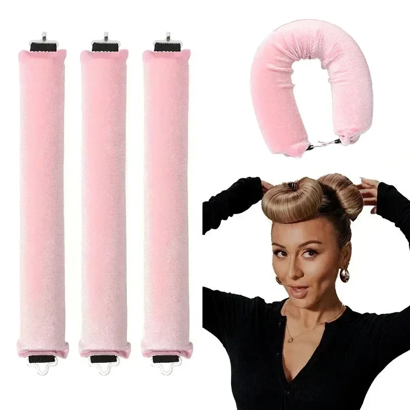 1/3/5ks natáče bezhrievkových vlasov curling tyč čelenka Žiadne horúčavové valčeky Lazy Curls s háčikmi mäkkými prúžkami prútmi na vlasy Styling Tools