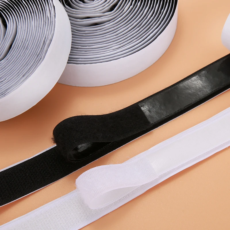 1/3/5m 20 mm Magic Tap Self Adhesive Hook and Loop Upentener Nylon Sticker Disks Disks Tape Šitové lepidlo na lepidlo s lepidlom 5m*