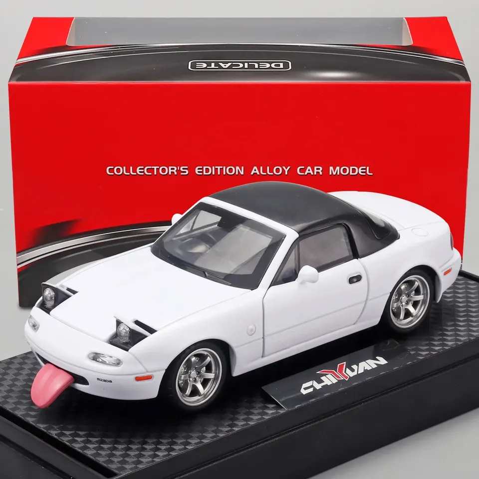 1:32 Mazda MX-5 Model zliatiny-viacúčelová darčeková položka, dekoratívne domáce doplnky a zábavná detská hračka