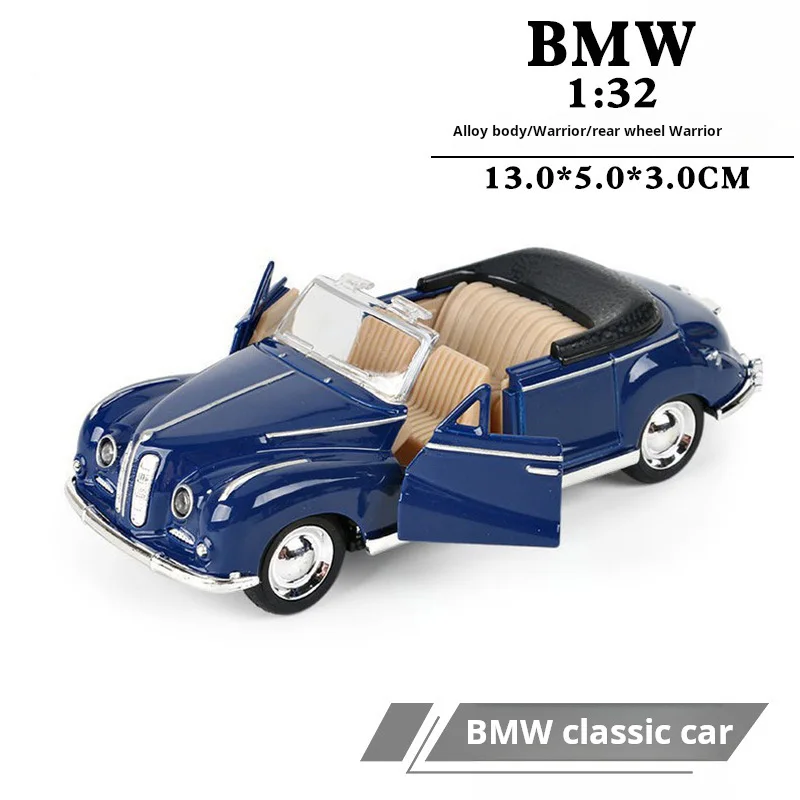 1:32 Model zliatiny klasického automobilu detská hračkárska hračka Ozdobia sťahovacie vozidlá Model car modem boy hračky s výučbou