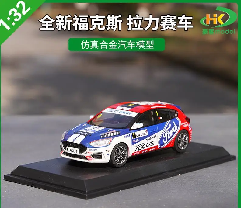 1:32 Original Ford Brand Focus St Rally Car Hardcover Imitácia zliatiny Model hračiek Zbierka Diskry Darček