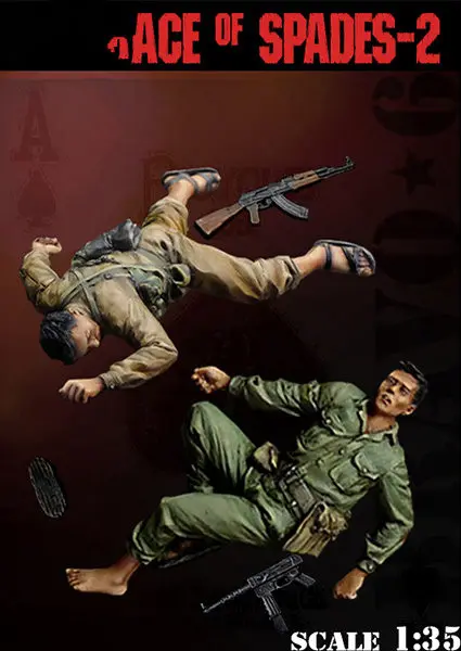 1/35 Model súprav na bustnú živicu 2 Obrázky nezasiahnuté nenatreté C692