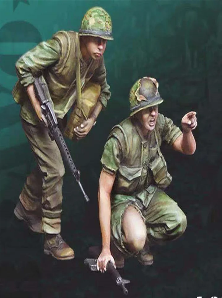 1/35 modelu Soldier Model Soldier Svetlá vojna II vojenská téma USA vojak GK biely model postava