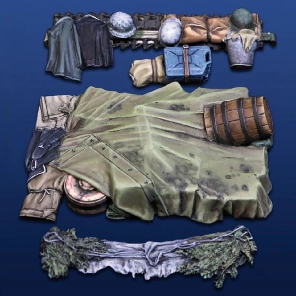 1/35 tankových zariadení, doplnkového príslušenstva, vojaka figúry pre živice, vojenské témy, nezmiešaná a nenatretá súprava