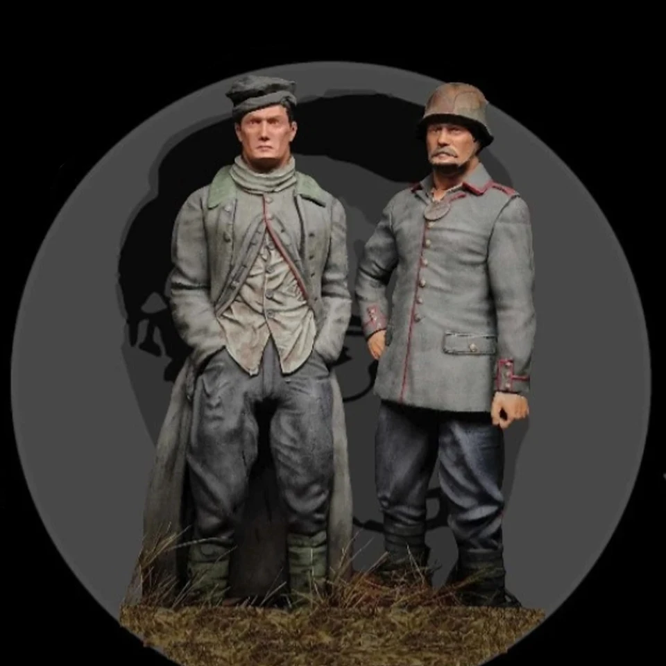 1/35 WW1 Pow Set, vojak postavy modelu živicového modelu, vojenské témy, nezmenené a nenatreté súpravy