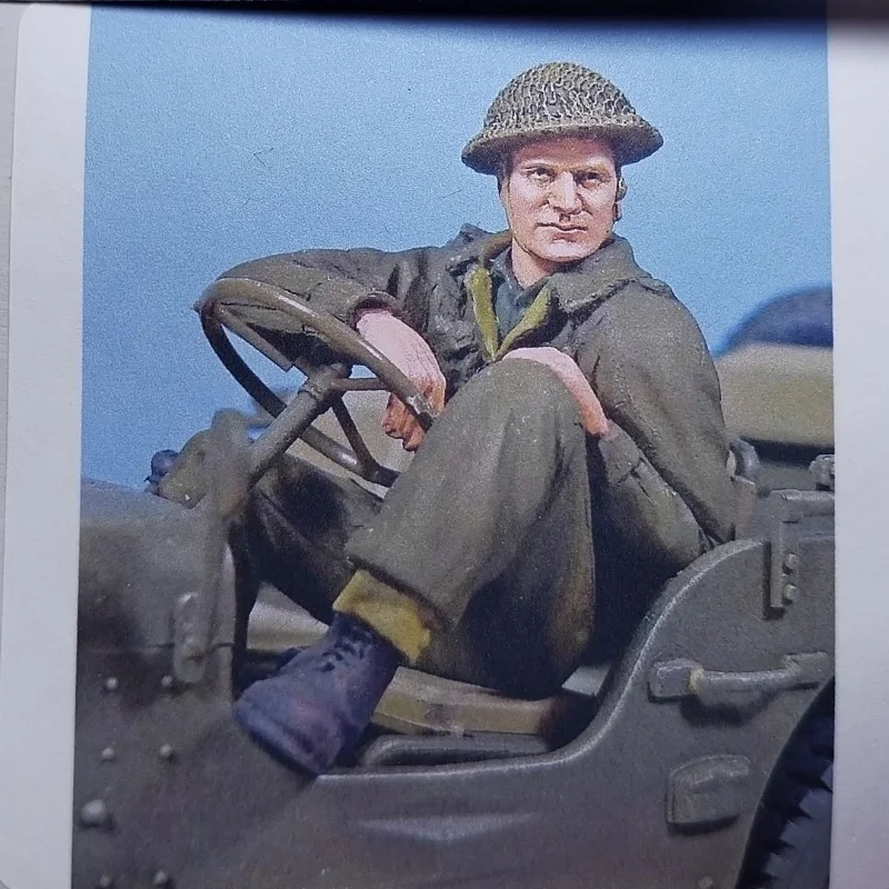 1/35 Zostavená živici Zostavené postavy Model Scéna Scéna vojenského austrálskeho vojaka DIY Hračky Unsembled a nenatreté diorama