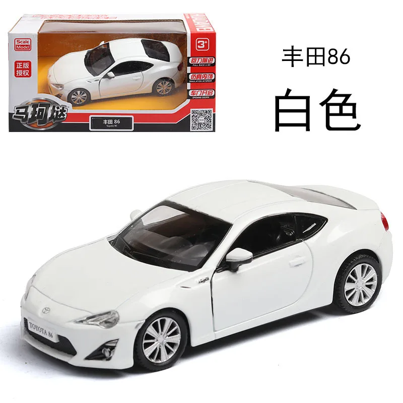 1:36 Toyota GT86 Stupnica zliatiny Model kovov kovové diela darčeky hračky pre deti kolekcie hračky Hračky Displej F45