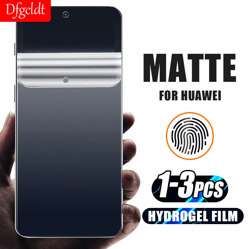 1-3ks anti-glare matný hydrogélový film pre Huawei Nova 10Z 9 SE Y90 Y70 Y60 Y71 Y61 Y9A Y9S Y7A P SMART Z 2021 Chrániče obrazovky