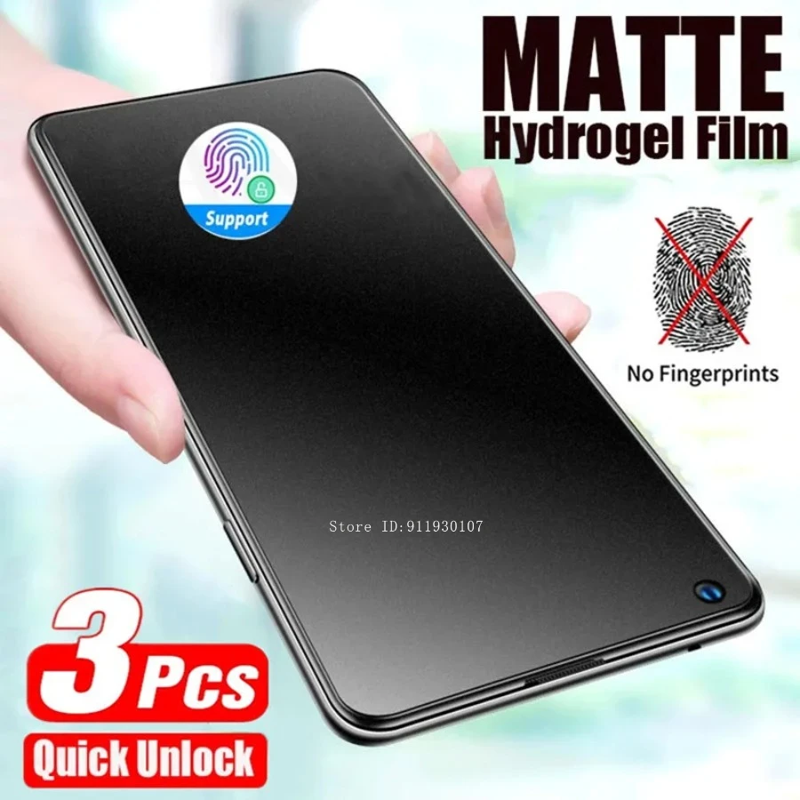1-3ks matné chrániče obrazovky pre Samsung S21 Plus S20FE S10E Hydrogel Film pre Samsung A12 A21 S22 A50 A51 A52 A71 A72 M12 M21
