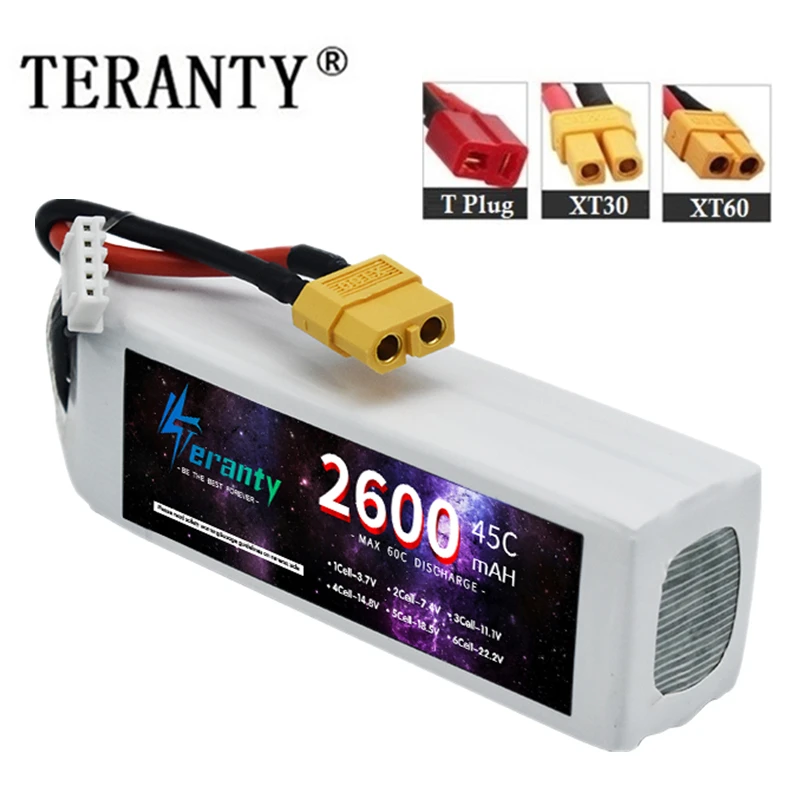 1/3ks RC batéria 4S 45C 2600MAH 14,8 V LiPo batéria s XT30/X60/Deans T zástrčka pre závod vrtuľníkov FPV Drone Aircraft Racing