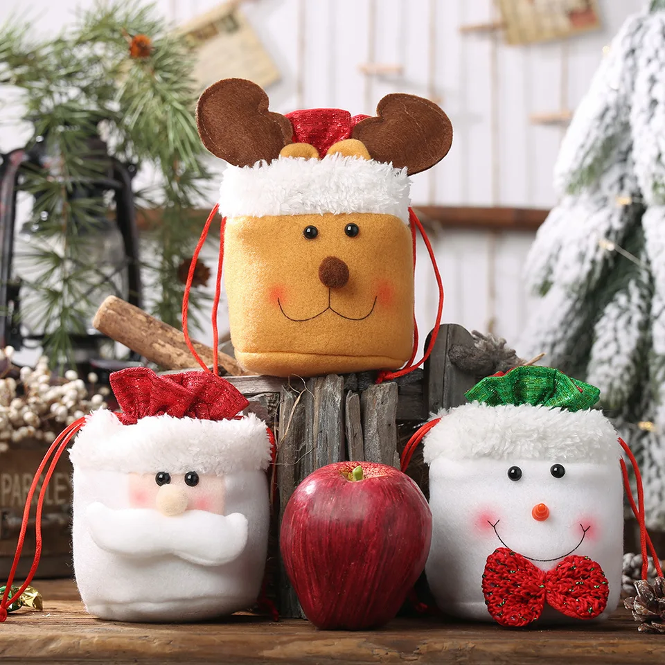 1/3ks-v-v-v-včelárstvo dekorácie Recorácie Apple Bag, staršie cukrovinky, darčeková taška, scéna dekorácia, sviatočná dekorácia, dekora v miestnosti