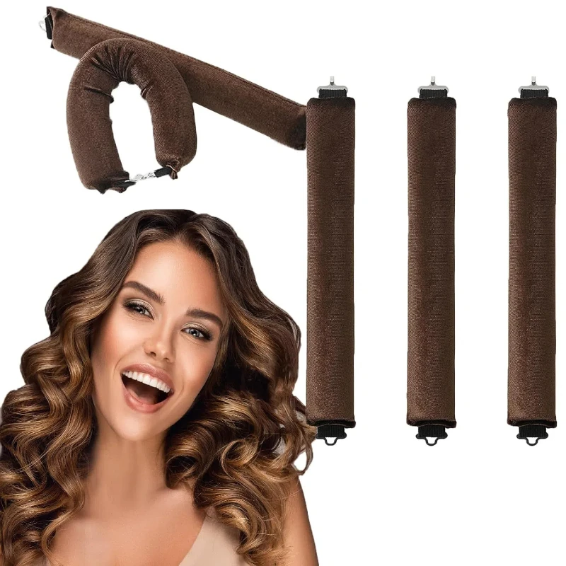1/3ks vlasy bezhrieva bezhrieva kučery Krásne Dámske kučeravé výrobky natáčanie natáčanie Curling Curling Sleeping Hairdresser Tools