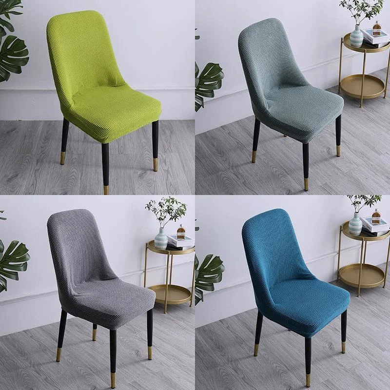 1/4 / 6 kusov Jacquarda Spandex Stretch Dining Chare Cover Chaircover Chaorcover Cover vhodný pre hotelovú banánovú svadbu