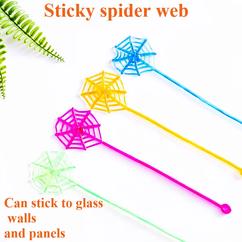 1/4/8/16ks Halloween Fun Detské narodeninové oslavy darčeky Mini lepkavé pavúky na web