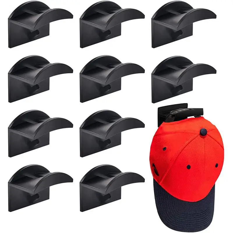 1/4/8pc držiak na klobúky lepkavá nástenná držiak na stenu baseball Cap Cast Hat Storalip Box No Drilling Paste prenosné dvere hák