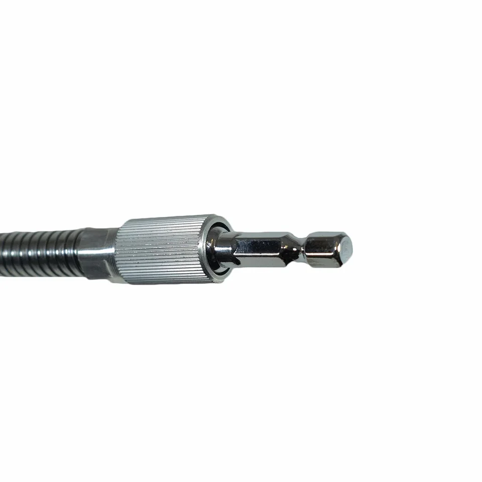 1 4 bit držiak flexibilný hriadeľ vŕtačky bit bit strieborný 200 mm predlžovací had hadi kovový kovový skrutkovač bit držiak 1pc