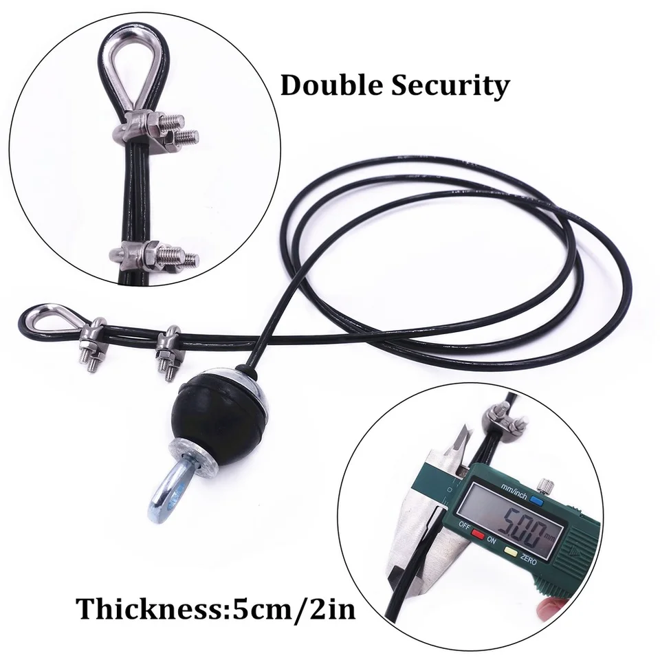 1,4 m-5 m telocvičňa Lano Lope Lope Road Duty Výmena dielov pre domácu telocvičňu Fitness Cable Doplnky Dia 5 mm