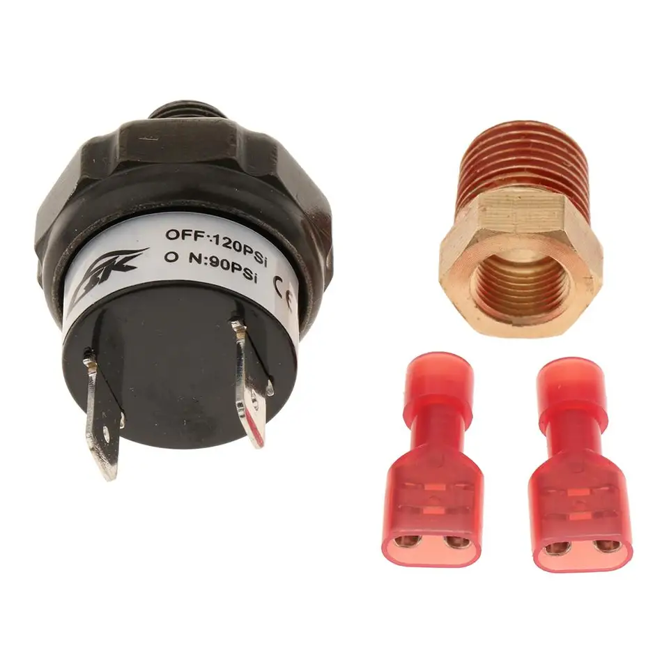1/4 palca 1/8 palca NPT 90-120 PSI TLAKOVÝ DÁVKA NASTAVENIE NA 12 KOMPRESOROVÝCH VOCIKOVÝCH ROKOV