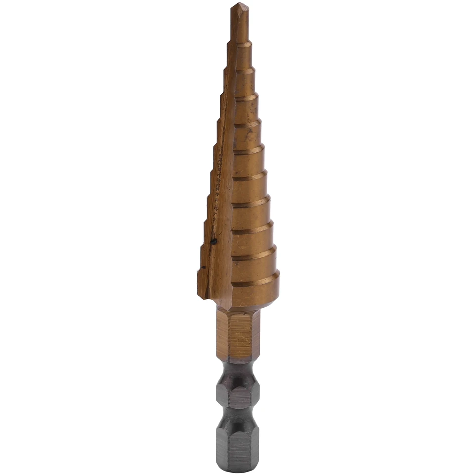 1/4 palca hexová stopka HSS vysokorýchlostný oceľový titánový titánový krok vŕtačky 3-13 mm