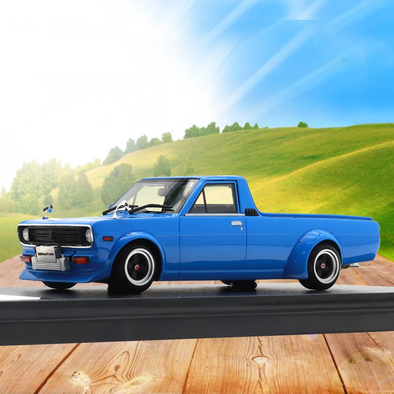 1:43 HI PRÍBEHOVÝ MODEL PRESIN CAR pre J-43569 Sunny Truck (1979) Prispôsobené vysoko simulačné zbierka Darček pre živicu Model automobil