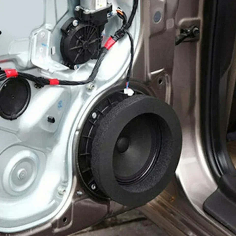 1/4ks 6,5 palcový reproduktor kruhu automobilu Bass Dvere Tresl Zvuková izolácia bavlnená samovelí izolačný izolačný prsteň Self Car Interiér