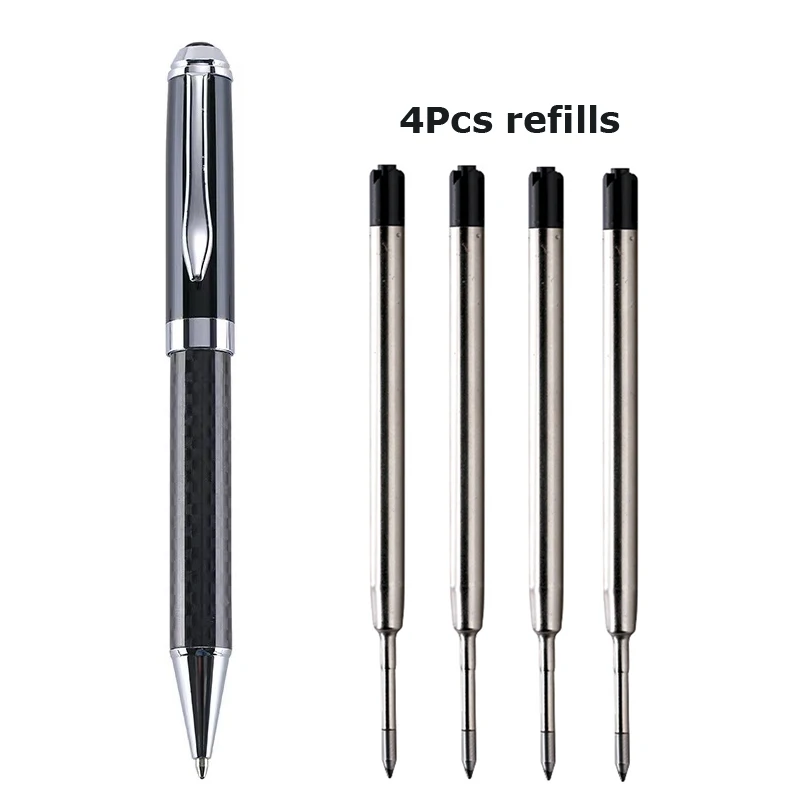 1+4ks Ballpoint Peny Pasovanie natiahnuteľné loptové body Pen hladké písanie loptičiek guľôčkové pero Elegantné podpisové pero darčekové perá