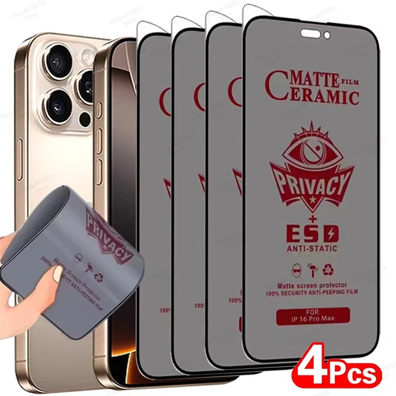 1-4ks keramický matný chránič obrazovky ochrany osobných údajov pre Xiaomi Redmi Poznámka 13 Pro 12 11 10 9 8 13C POCO M6 M5 X5 X6 X3 NFC F3 F5 MI 11T