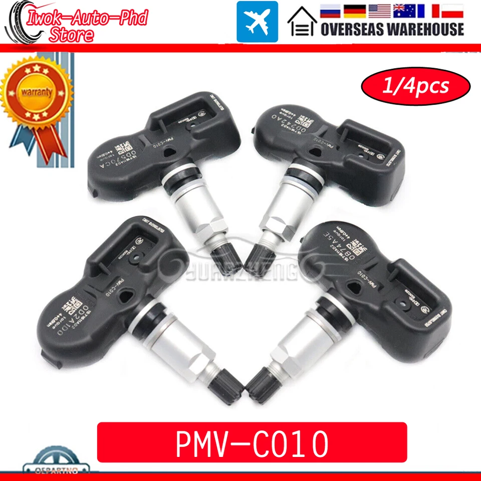 1/4ks PMV-C010 42607-06020 PMVC010 TPMS tlakový senzor monitor auta pre Toyota Camry Corolla Lexus Veľký inventár