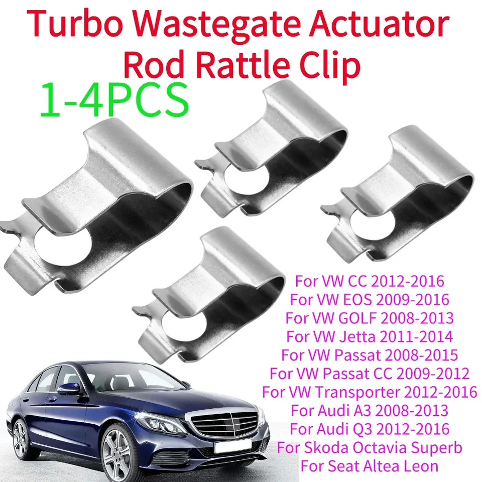 1-4ks turbodúchadlo Wastegager Wastegator Oftuator Rot Rattle Clip 06J145220A pre Audi A3 VW Jetta Passat Transporter TSI TSI Turbo Clamp Clamp
