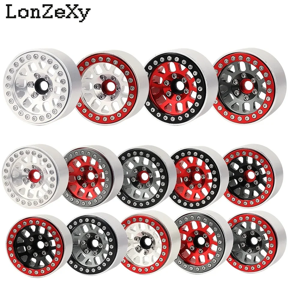 1/4ks zliatiny hliníka 1,9 Rimy kolesa kolesa pre 1/10 RC Crawler Axial SCX10 III D90 AXI03007 90046 TRX-4 Redcat Gen 8