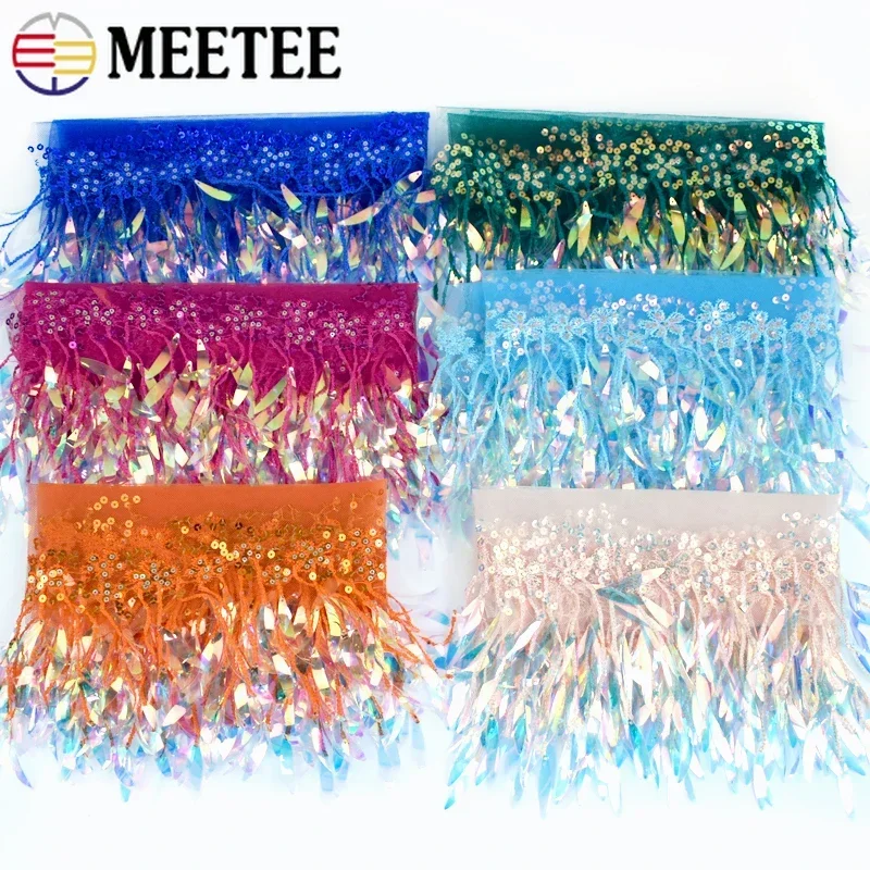 1-4yards 15 cm flitry Tassel Fringe Fringe na šitie sieťových čipiek Svadobné šaty textílie Oblečenie stužky DIY