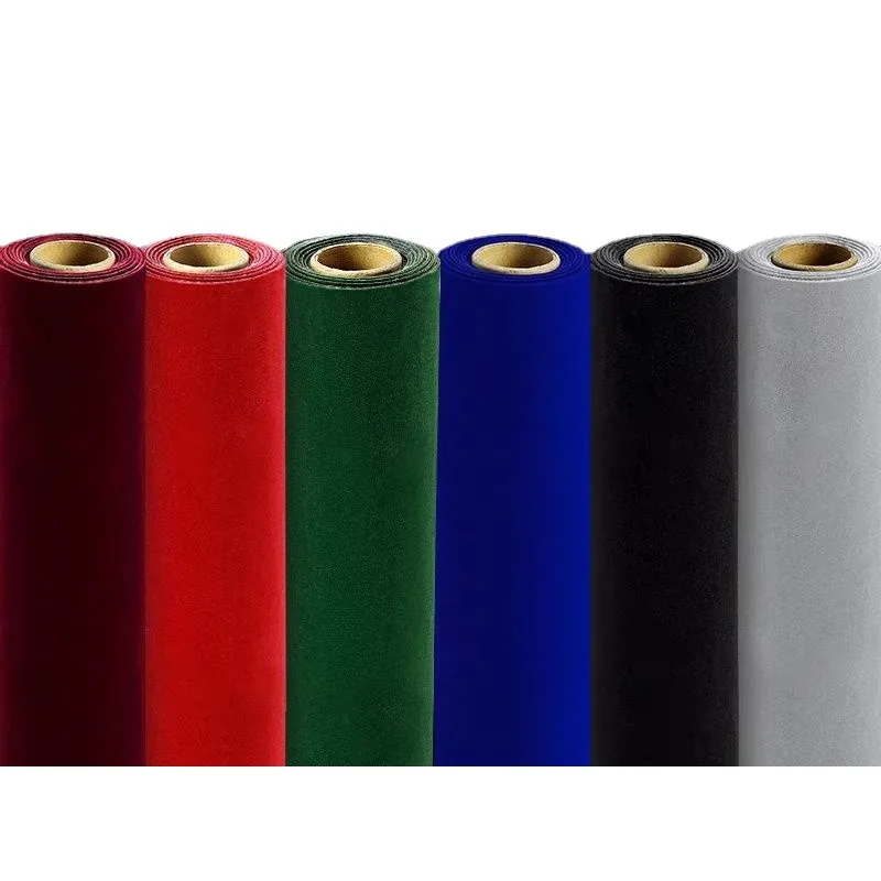 1/5/10/20M Velvet Self Adhesive Flock Flock Tkanina Spichové semišové tkaniny pre DIY DEVELLY BOX CAR CAR DECON DECON, 45 cm šírka