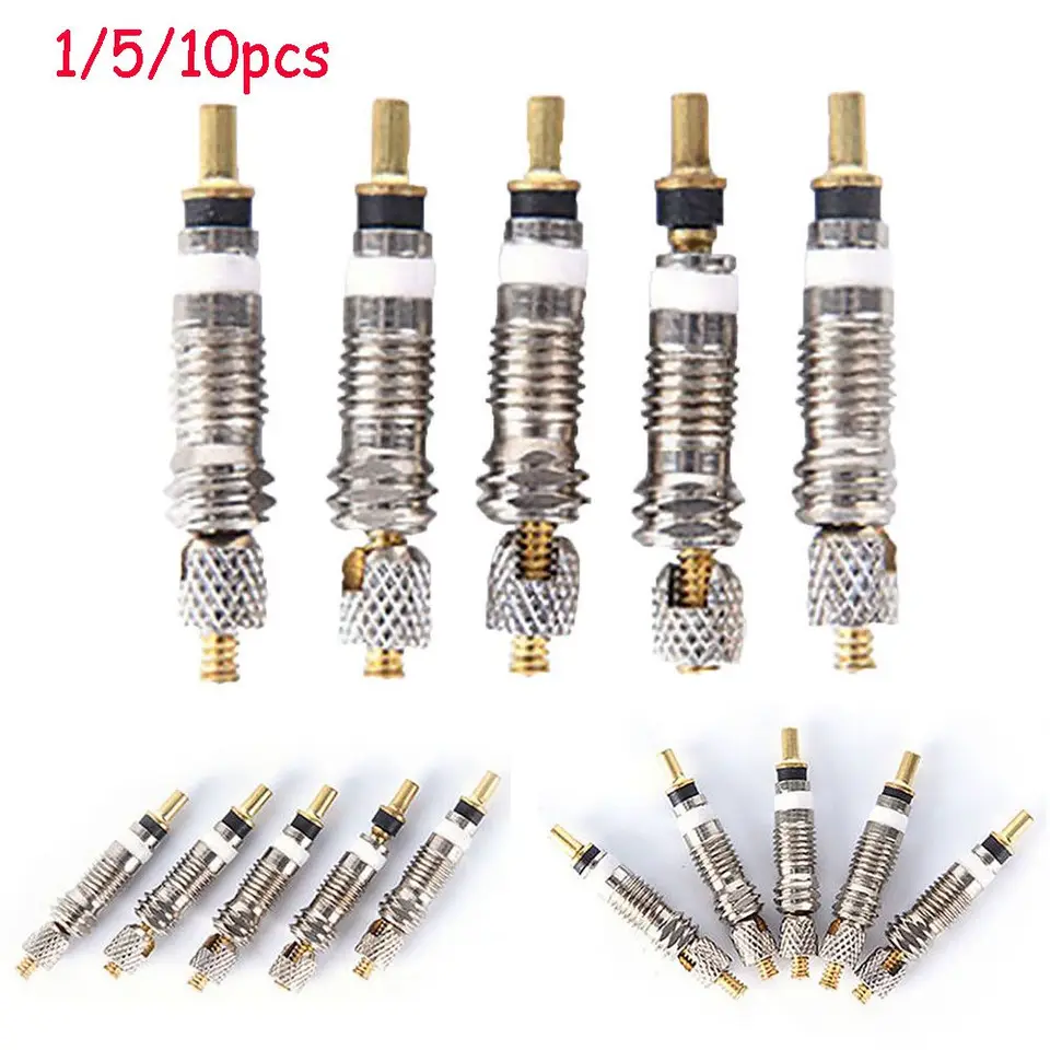 1/5/10 PCS Presta Valve Core Schrader Francúzske vzduchové čerpadlo na bicykel Bicykel venti
