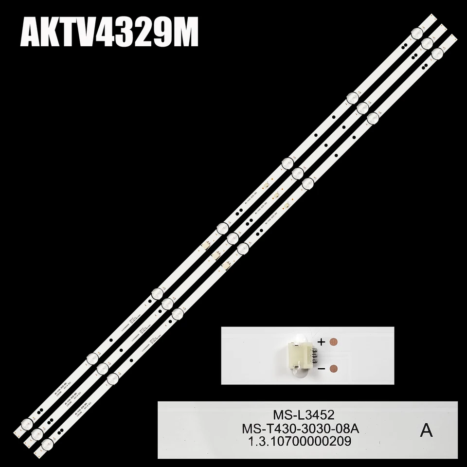 1/5/10 súprava LED podsvietenia pre MS-L3452 V2 Akai AKTV4329M MS-T430 MS-T430-3030-08A MC-32A06X 32A/321 PT430CT02-1 3BCX81312 1.3