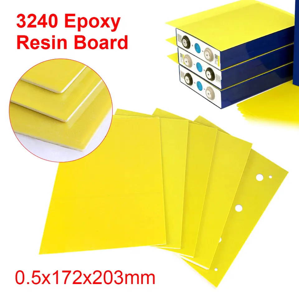 1/5/7ks 3240 Epoxy doštička izolačná živicia doska 203x172 mm pre 3,2 V 280AH 320AH 310AH 90AH 12.8 V LIFEPO4 batéria DIY Použite
