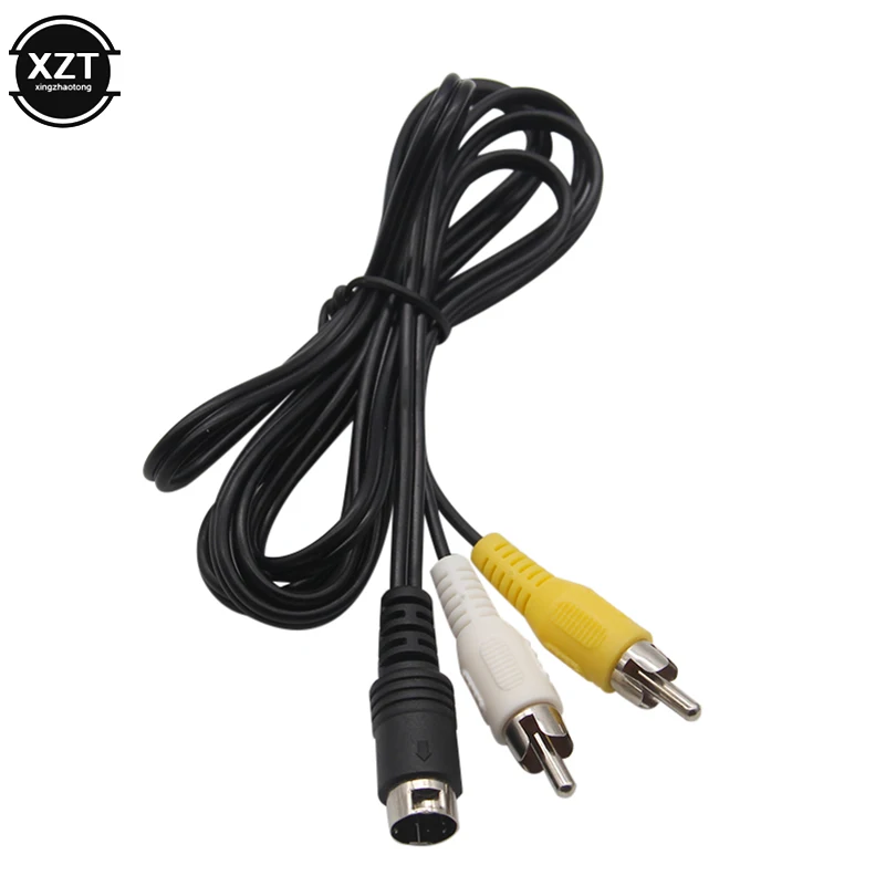 1,5 m 3 Pin Game Audio Video AV Stereo Composite Cable pre SEGA Genesis 2 A / V RCA Connection Corn Corn pre SEGA Genesis II / MD