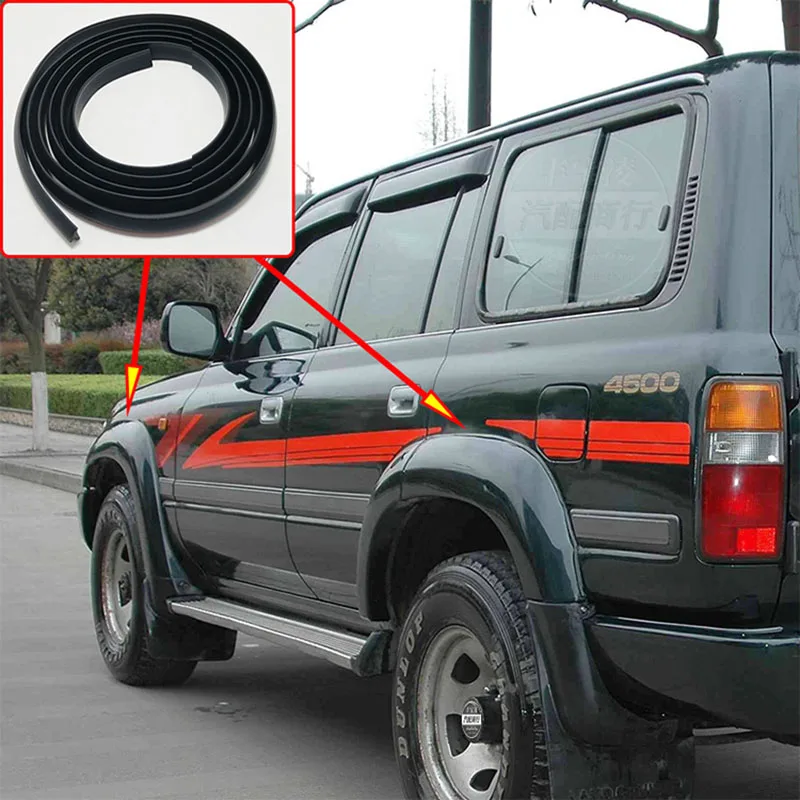 1,5 m pre Toyota Land Cruiser LC80 HZJ80 FZJ80 4500 1991-1997 Fender Flares Wheel Arches Wide Body Gum Gum Beting Gumova podšívka