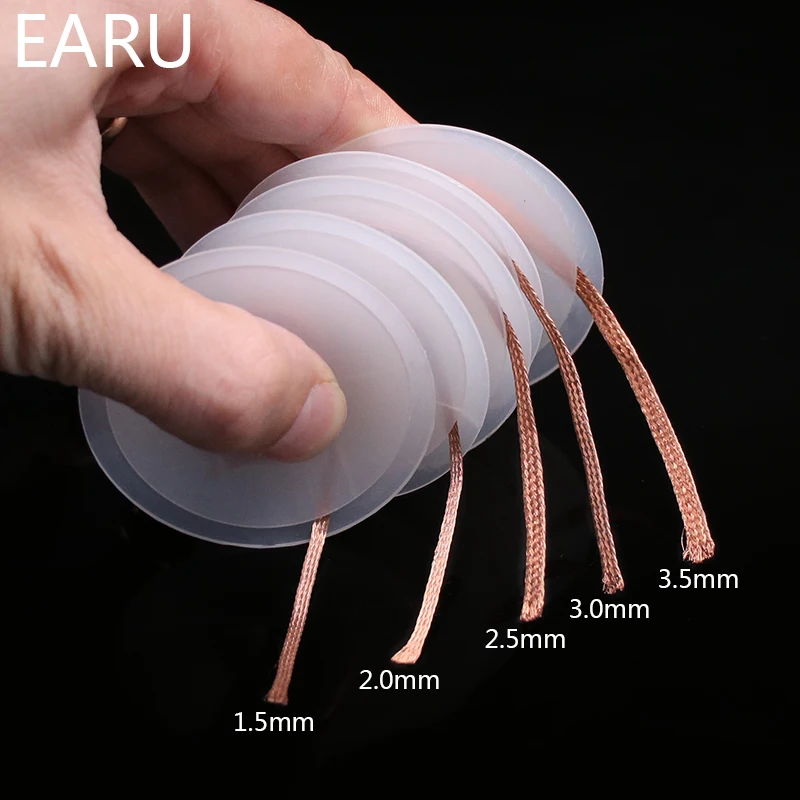 1,5 mm 2 mm 2,5 mm 3 mm 3,5 mm Šírka 1,5 m dĺžky Desoldering Braid Welding Spájkovačka Odstraňovač knôt vodičov