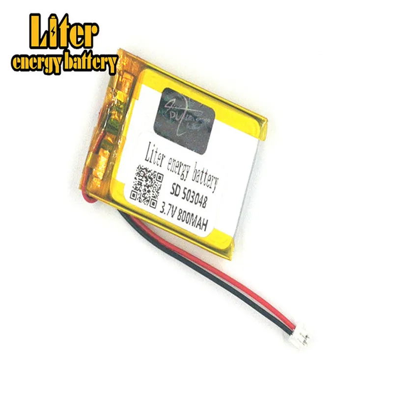 1,5 mm 2pin konektor 503048 3,7V 800 mAh Nabíjateľná lítiová lipo batéria pre elektronické knihy GPS PDA CAR Recorder