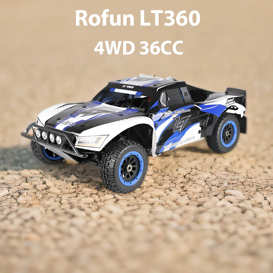 1/5 plynového vozidla RC CAR ROVAN LT 360 ROFUN LT360 36CC 2024 Verzia 4WD OFF ROAD 2.4G Benzínový diaľkový ovládací vozík Rock Crawler