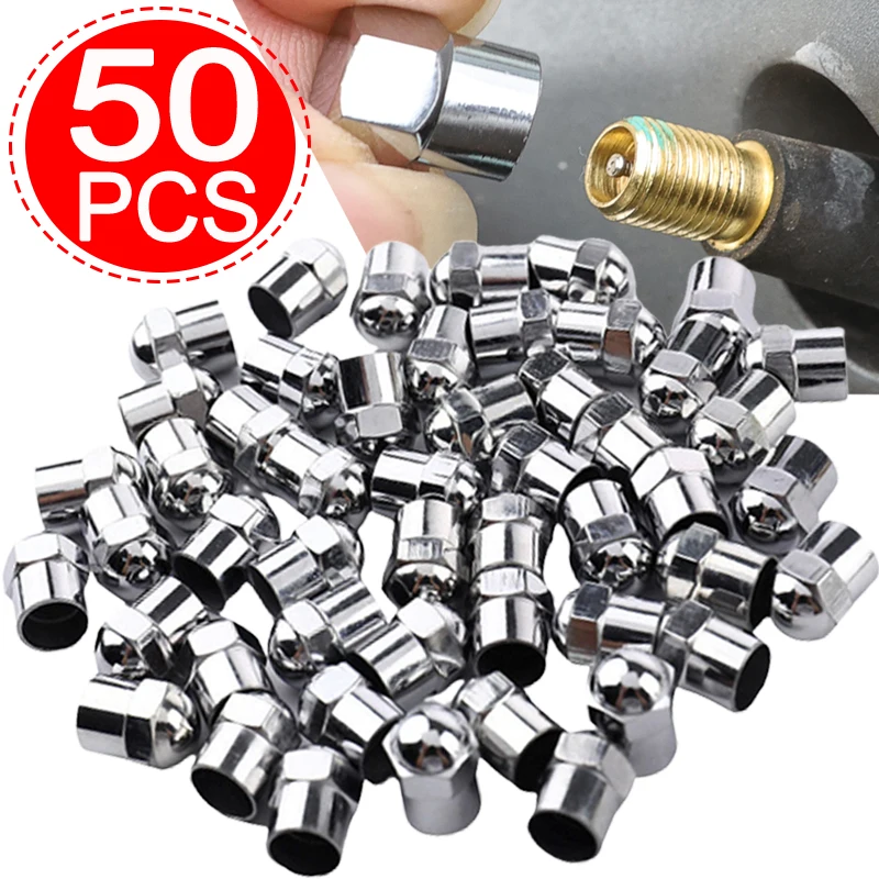 1-50ks automobilové pneumatiky Caps Caps Hex Hex Pneumatický ventil kmeňový kryt Univerzálny pre všetky pneumatické ventily Príslušenstvo Kolé